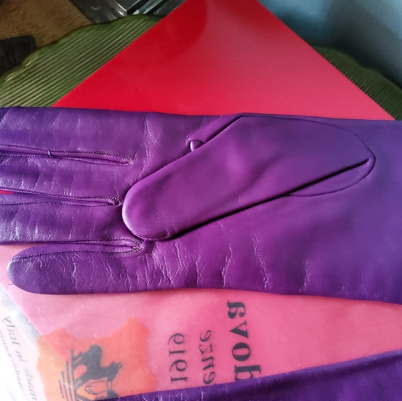 Real Italian Leather Gloves Size 8 - Picture 4 of 9